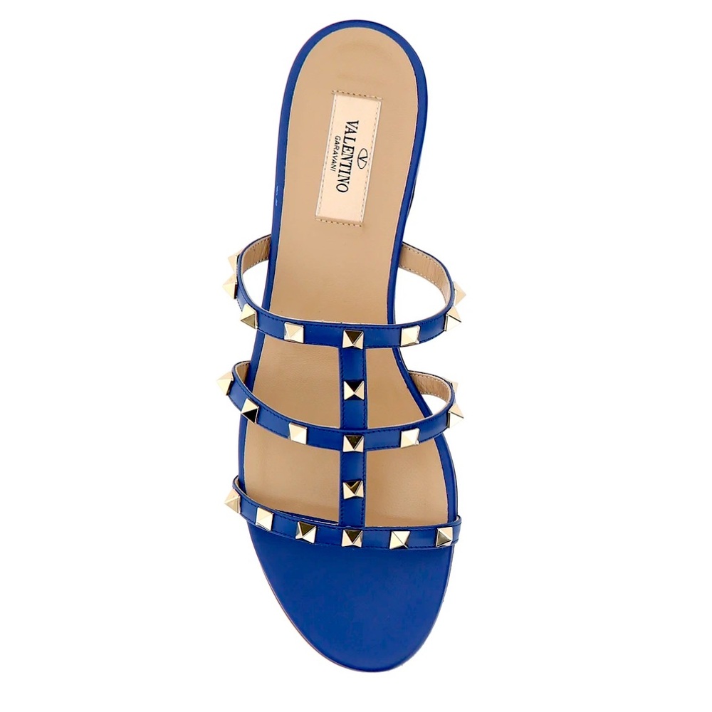 NWT Valentino Garavani Rockstud Flat Slide Sandals